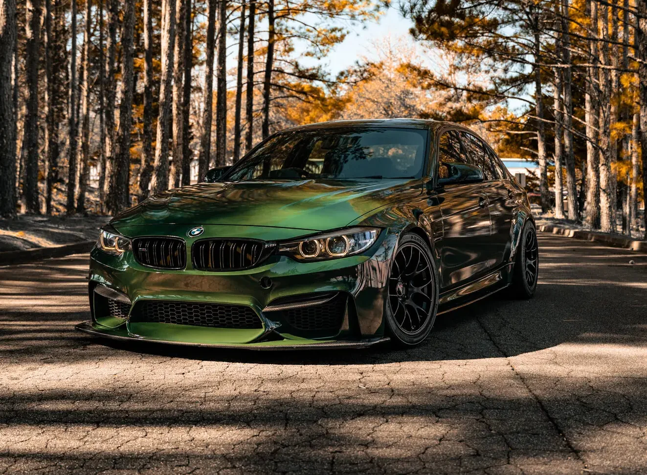 Gloss green wrap BMW F80